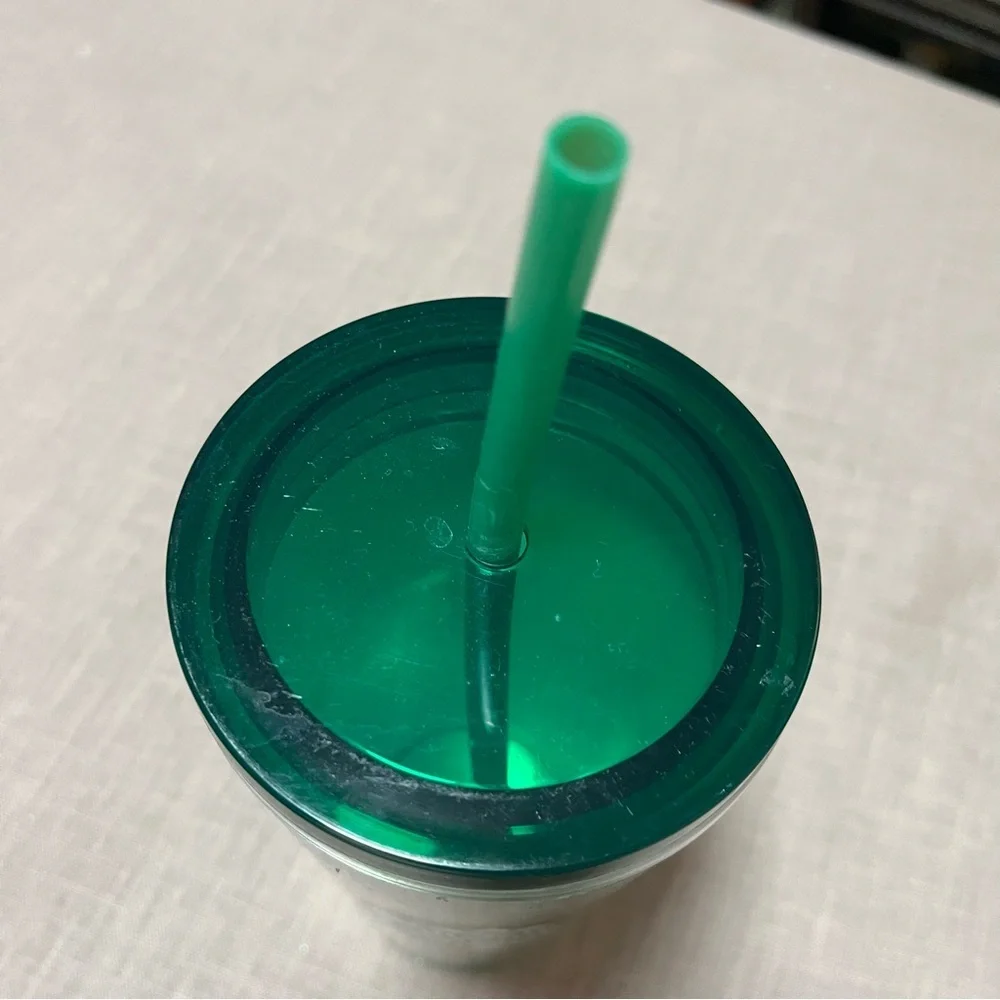 2021 Starbucks 16 oz Birthday Candle Acrylic Cold Drink Cup With Straw